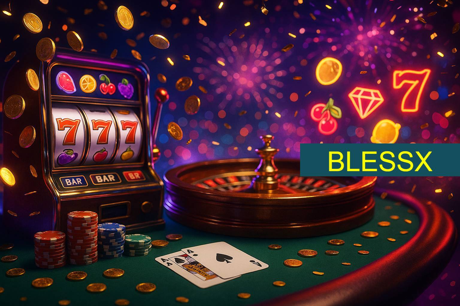 Jogos emocionantes no BLESSX